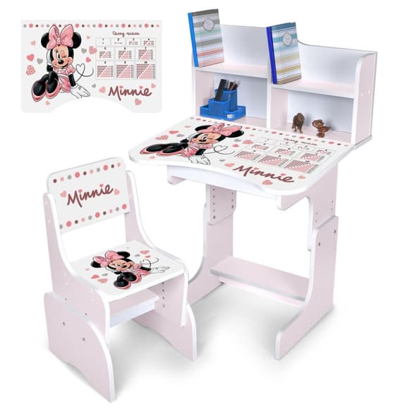 Дитяча парта N 2071-21-7 висота 3 п оложення, зі стільчиком