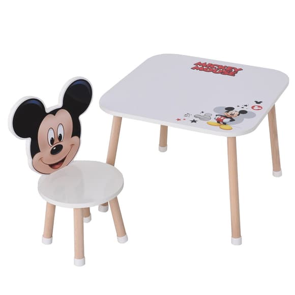 Дерев'яний дитячий столик M 502-8-3 зі стільчиком