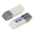 Ластик двойной с абразивной частью BM.1118, 41x14x8 мм, бело-серый