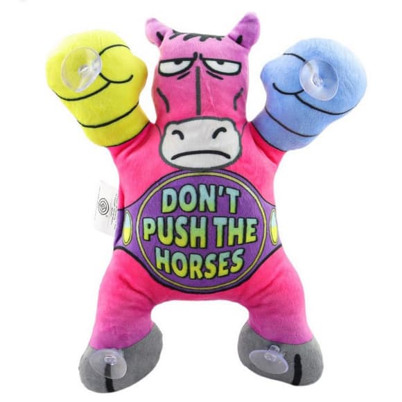 Дитяча м'яка іграшка "Кінь на липучках" DPTS-5(Pink) розмір 22 см