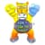 Дитяча м'яка іграшка "Кінь на липучках" DPTS-5(Yellow) розмір 22 см