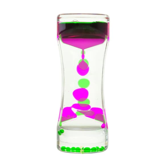 Пісочний годинник XX-3(Green) зелений, з гелевою рідиною, 13,5 см