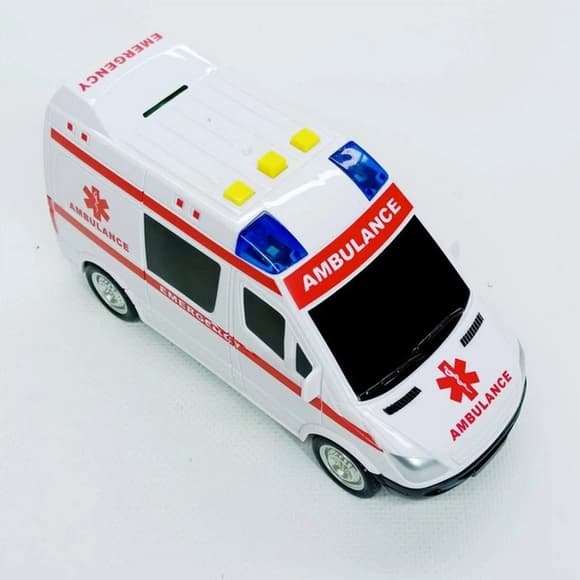 Дитяча автомодель "Швидка до помога" 7994, 17х7 см, звукові та світлові ефекти