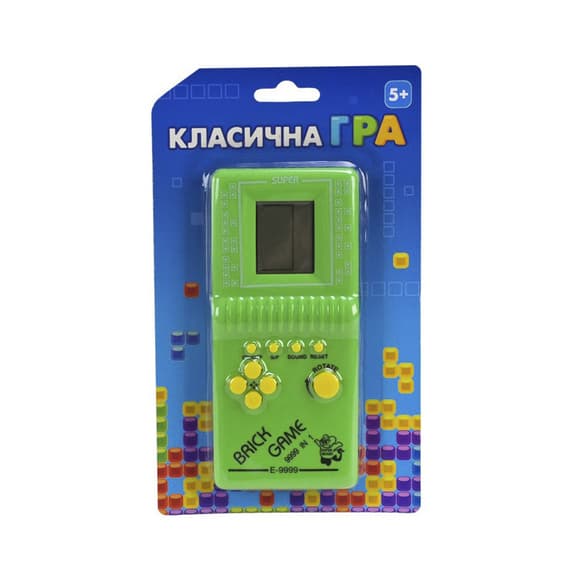 Детская интерактивная игрушка "Классическая игра Тетрис" 725-60(Green) зеленый