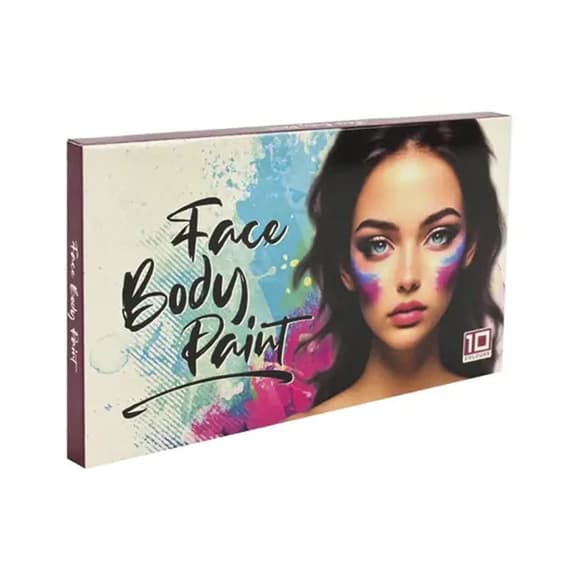 Дитячий набір аквагриму Cel-2503 палетка, пензлик, 10 кольорів