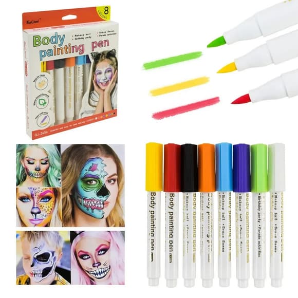 Детский набор аквагрима "Маркеры" Cel-2502, 8 цветов