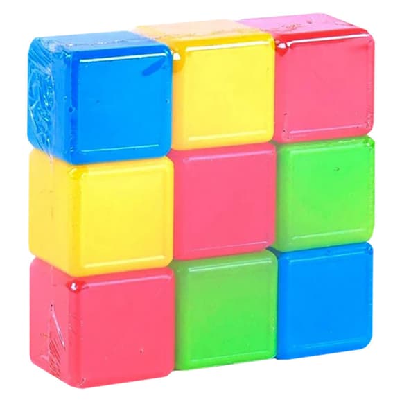 Дитячі пластикові кубики 05061, в наборі 9 штук
