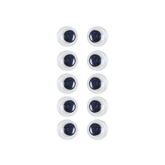 Пластиковые глаза для игрушек PE-012, 12 мм, 10 штук в упаковке