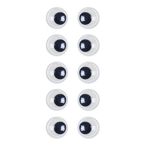 Пластикові очі для іграшок PE-016, 16 мм, 10 штук в упаковці