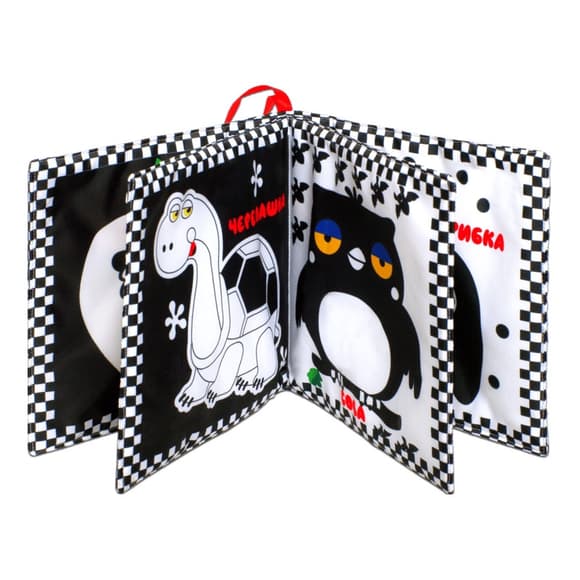 Велика м'яка книга-пищалка "Грайливе цуценя" 404256 українською