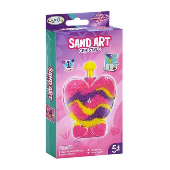 Набор для рисования песком "Сердце" 8938-9-1 колба, 3 цвета