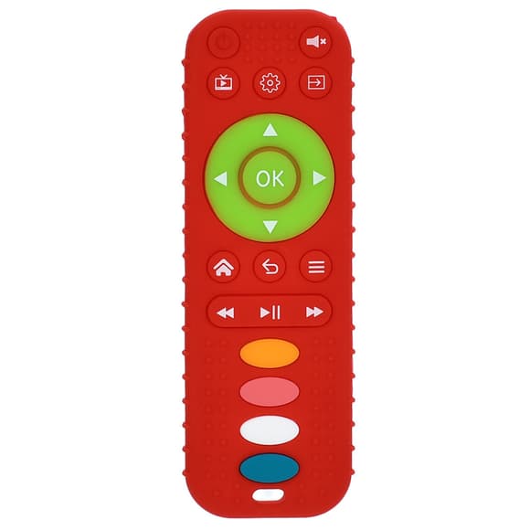 Детский прорезыватель "Пульт" SD-44(Red) красный, текстурный, 16 см