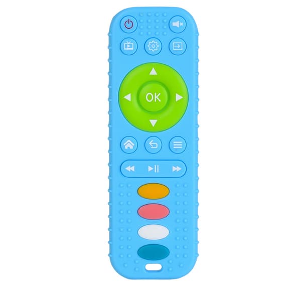 Детский прорезыватель "Пульт" SD-44(Blue) голубой, текстурный, 16 см