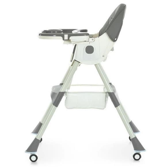 Стульчик для кормления M 6302 Gray складной, 5-ти точечные ремни