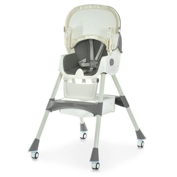 Стульчик для кормления M 6302 Gray складной, 5-ти точечные ремни