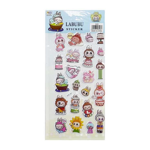 Дитячий набір наліпок "Лабубу" YG0328(Blue) мікс, 10х22 см