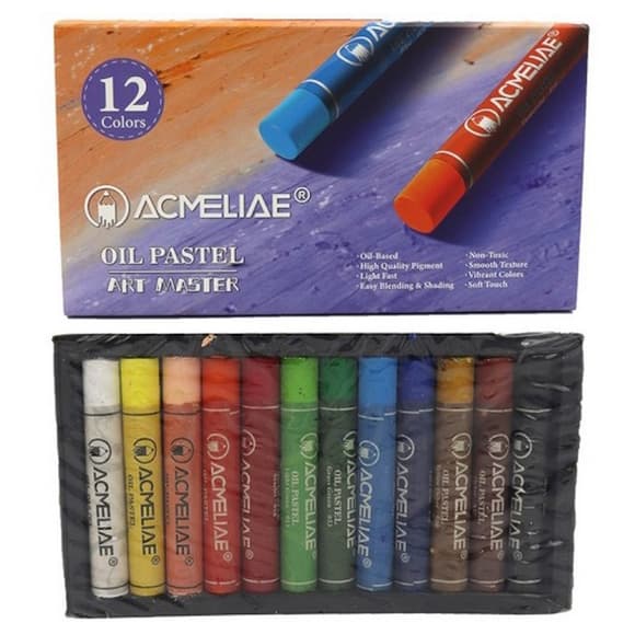 Масляная пастель карандашей Acmeliae OPC-12, 12 цветов