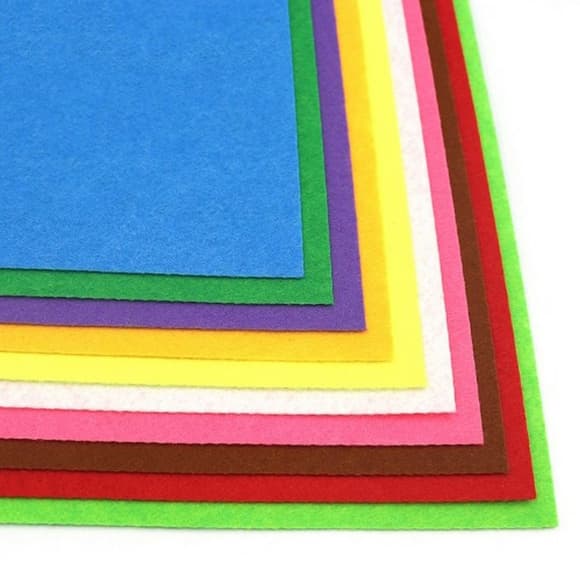 Фетровые листы для рукоделия HQ170-MIX3, 1,2 мм, A4