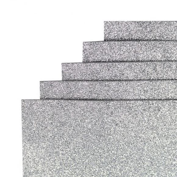 Фоамиран для творчества А4 17GLA4-016 серебро 1,7х0,1 мм 