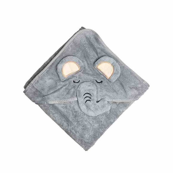 Дитячий рушник з капюшоном MGZ-0640(Gray) розмір 80х80 см