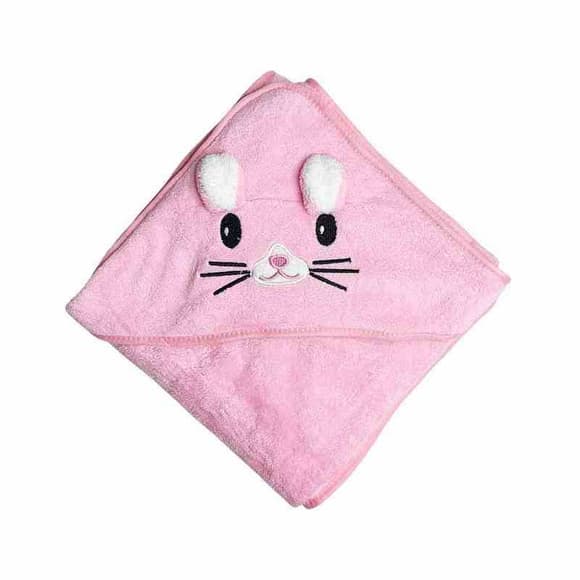 Дитячий рушник з капюшоном MGZ-0640(Pink) розмір 80х80 см