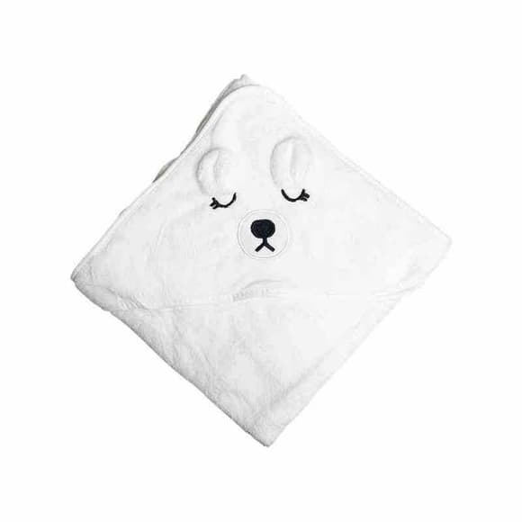 Детское полотенце с капюшоном MGZ-0640(White) размер 80х80 см