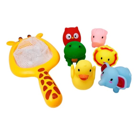 Набор игрушек для ванны MGZ-0933 сачок, 6 игрушек