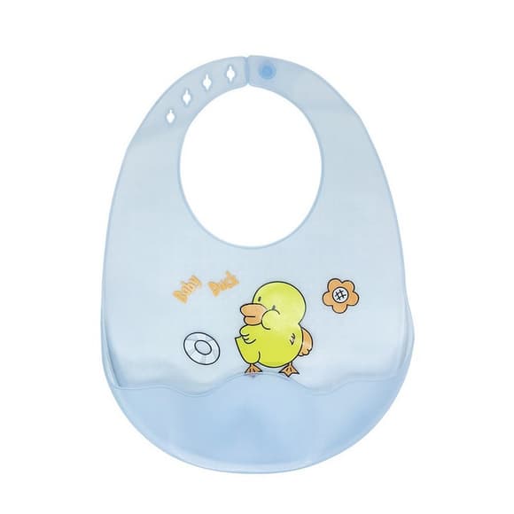 Детский силиконовый слюнявчик MGZ-0618-1 на застежке