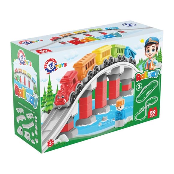 Дитячий набір конструктора "Залізниця" 1300TXK 59 деталей