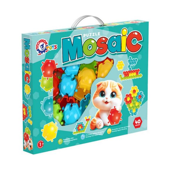 Дитяча розвиваюча гра "Мозаїка-пазли" 1928TXK 40 деталей