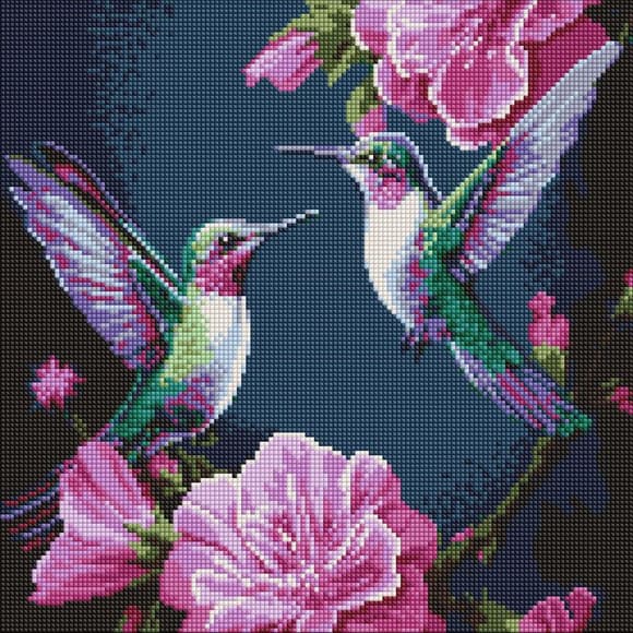 Алмазная мозаика "Сказочные птицы" ©art_selena_ua AMO20025, 40х40 см