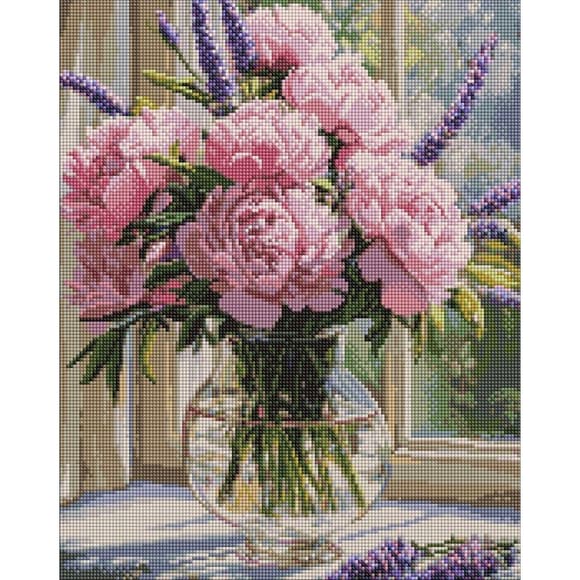 Алмазна мозаїка "Нюдова ніжність у вазі" ©art_selena_ua AMO8361, 40х50 см