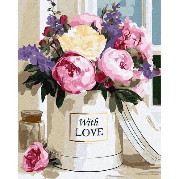 Картина по номерам "Теплые цветочные оттенки" ©art_selena_ua KHO3340, 40х50 см