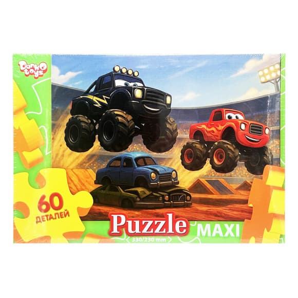 Дитячі пазли-максі "Перегони на джипах" Mx60-12-08, 60 елементів