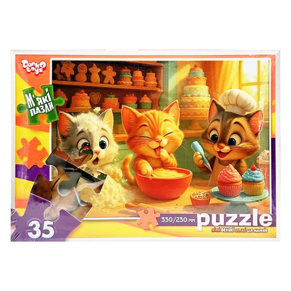 Дитячі м'які пазли "Пухнасті пекарі" S35-11-05, 35 елементів
