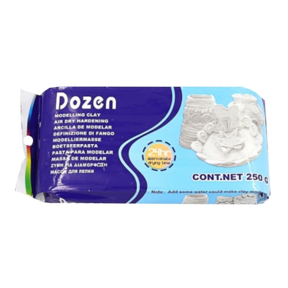 Маса для ліплення "Dozen" DSCN0664 біла 250 грам 