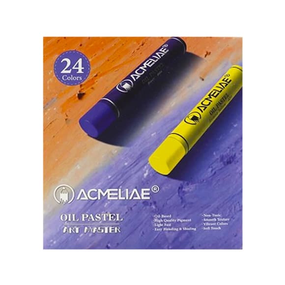 Н абор масляной пастели OPC-24, 24 цвета, 24 штуки