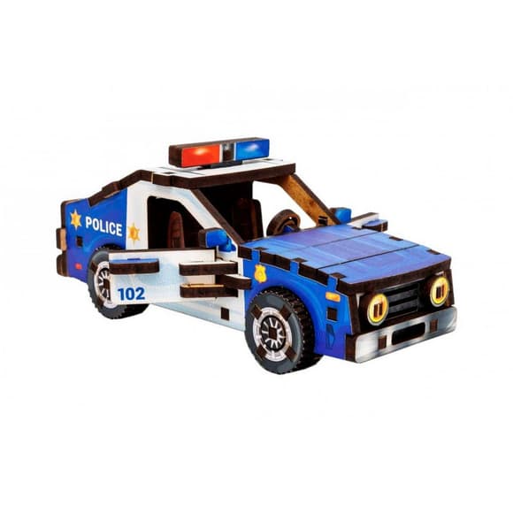 Дерев'яний 3D конструктор "Turbo Police" Puz-00971, 83 деталі