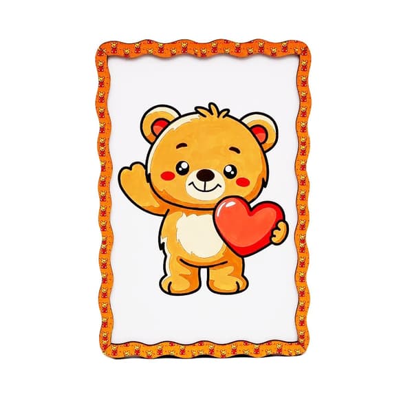 Детский набор для росписи по дереву "Мишка" Puz-22982 формат А5