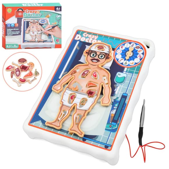 Детская настольная игра "Crazy Doctor" 1295-3 игровое поле, рулетка