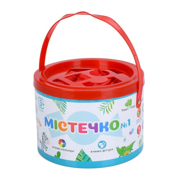 Дитяча дерев'яна іграшка "Містечко №1" Limo Toy MD 0938-1, 24 блоки