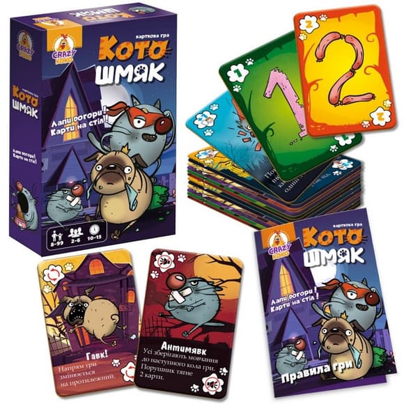 Настольная развлекательная игра "Котошмяк" VT8077-01, 100 карт