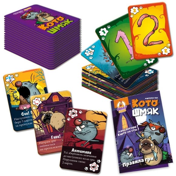 Настольная развлекательная игра "Котошмяк" VT8077-01, 100 карт