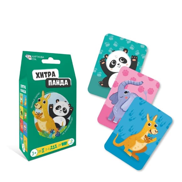 Карточная игра "Хитрая панда" 301235, 29 карточек
