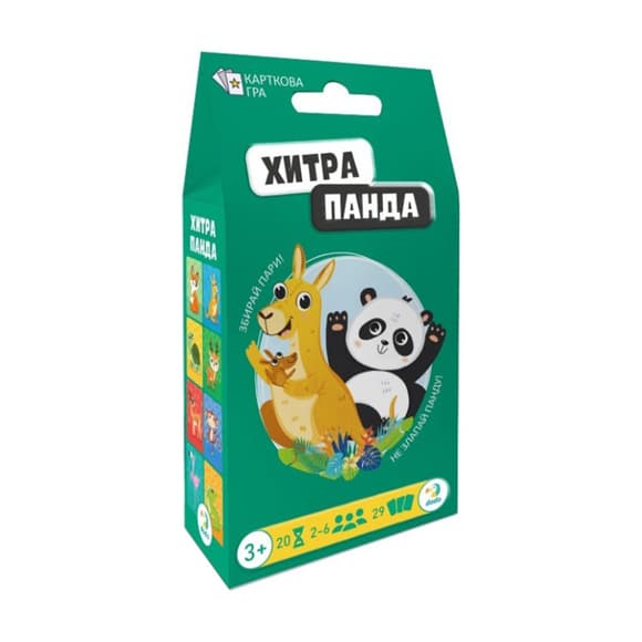 Карточная игра "Хитрая панда" 301235, 29 карточек