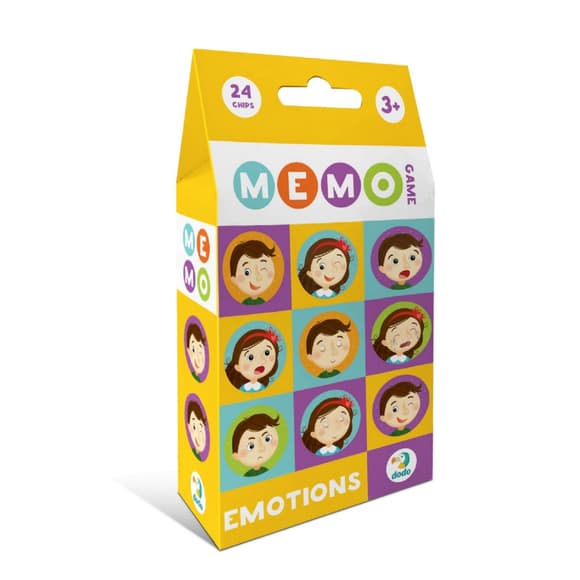 Настільна гра-мемо "Емоції" 301240, 24 фішки із зображенням