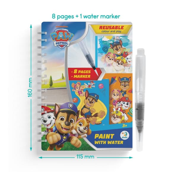 Детская водная раскраска "Выходные" 200629, 8 страниц