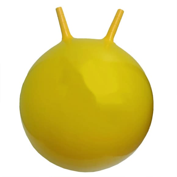 М'яч для фітнесу (фітбол) BT-PB-0178(Yellow) з ріжками 55 см