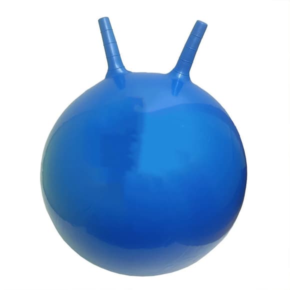 М'яч для фітнесу (фітбол) BT-PB-0178(Blue) з ріжками 55 см