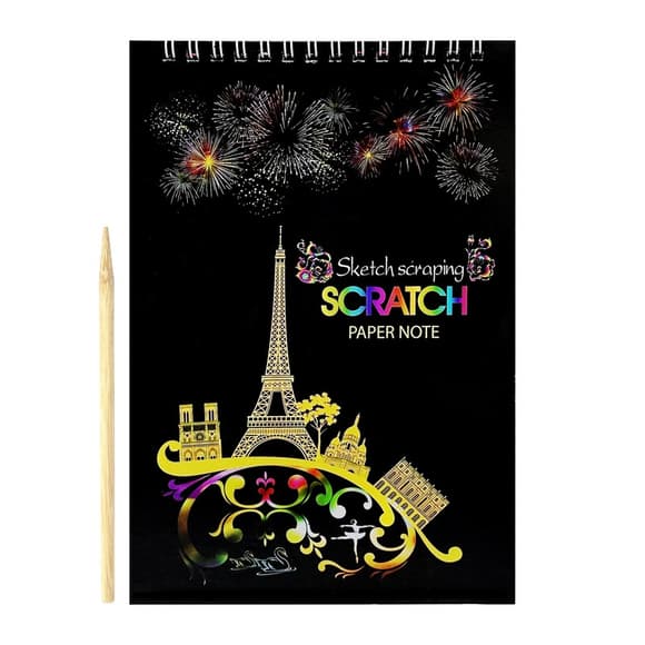 Скретчбук "Europe" 20-0915-WH-2 на спіралі, 10 аркушів, 14х20 см